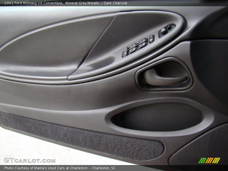 Mineral Grey Metallic / Dark Charcoal 2001 Ford Mustang V6 Convertible