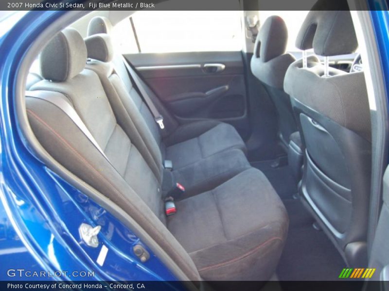 Fiji Blue Metallic / Black 2007 Honda Civic Si Sedan