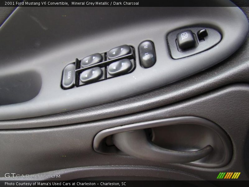 Mineral Grey Metallic / Dark Charcoal 2001 Ford Mustang V6 Convertible