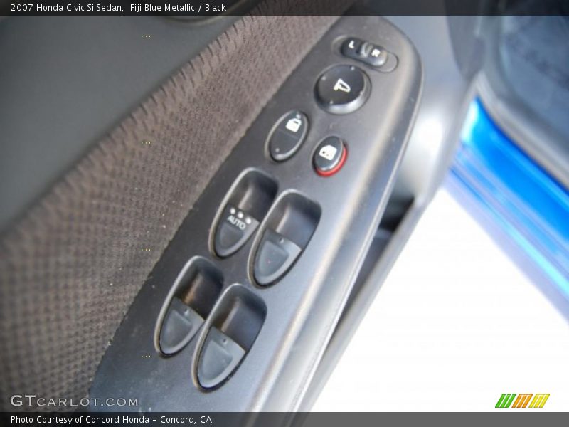 Fiji Blue Metallic / Black 2007 Honda Civic Si Sedan