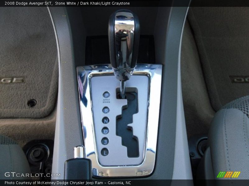 Stone White / Dark Khaki/Light Graystone 2008 Dodge Avenger SXT