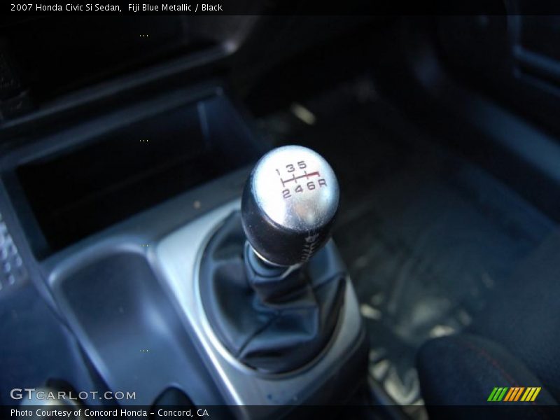 Fiji Blue Metallic / Black 2007 Honda Civic Si Sedan