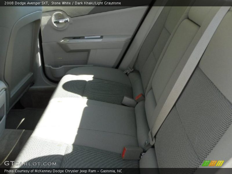 Stone White / Dark Khaki/Light Graystone 2008 Dodge Avenger SXT