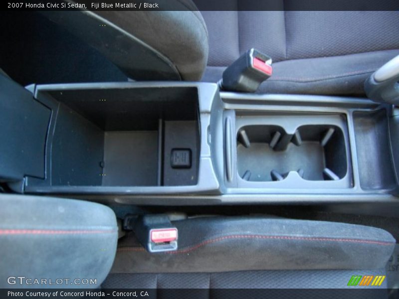 Fiji Blue Metallic / Black 2007 Honda Civic Si Sedan