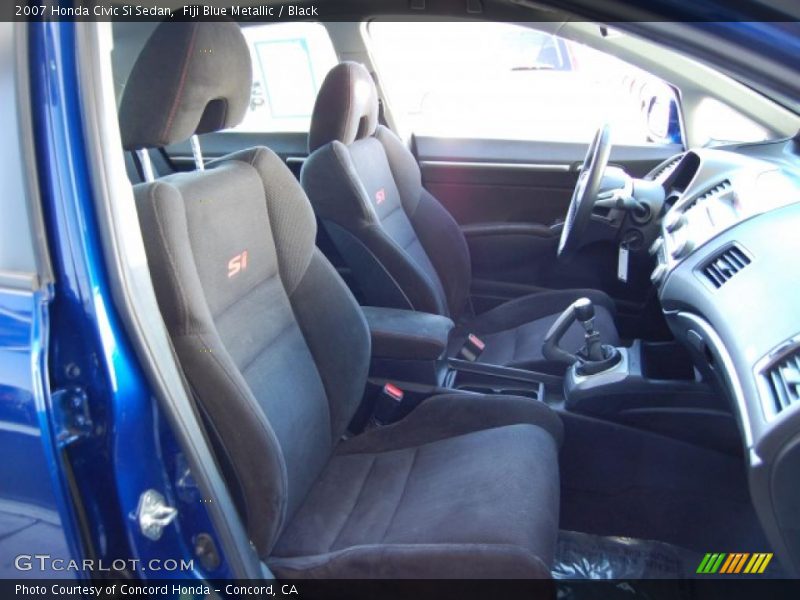 Fiji Blue Metallic / Black 2007 Honda Civic Si Sedan
