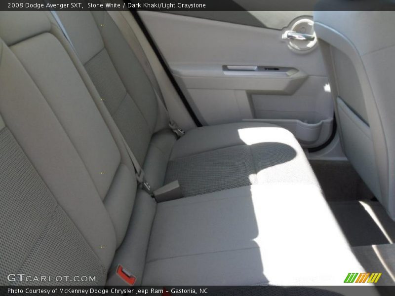 Stone White / Dark Khaki/Light Graystone 2008 Dodge Avenger SXT