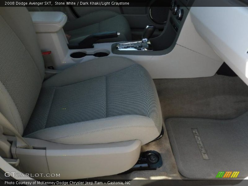 Stone White / Dark Khaki/Light Graystone 2008 Dodge Avenger SXT
