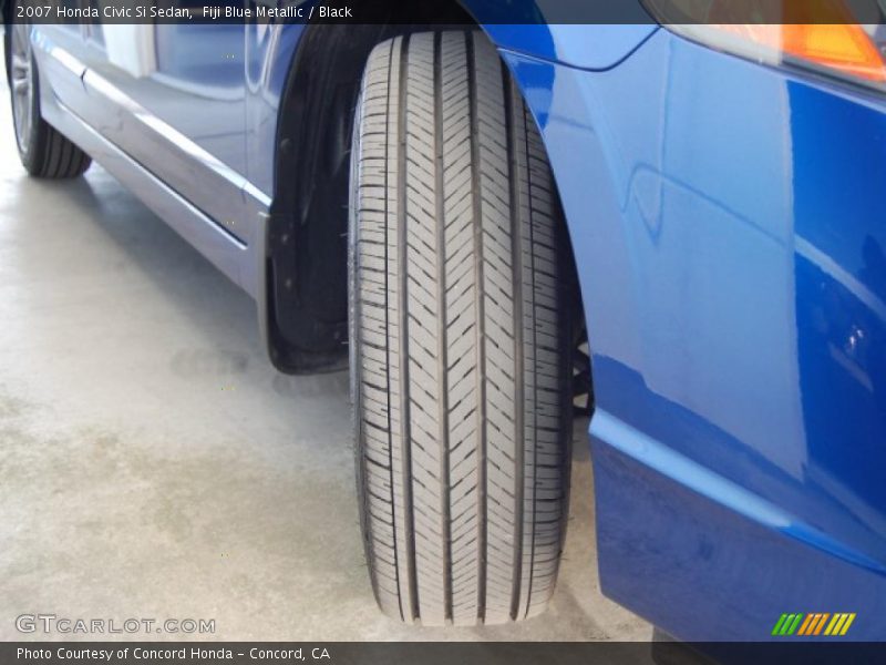 Fiji Blue Metallic / Black 2007 Honda Civic Si Sedan