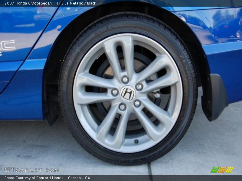 Fiji Blue Metallic / Black 2007 Honda Civic Si Sedan
