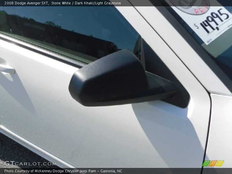 Stone White / Dark Khaki/Light Graystone 2008 Dodge Avenger SXT