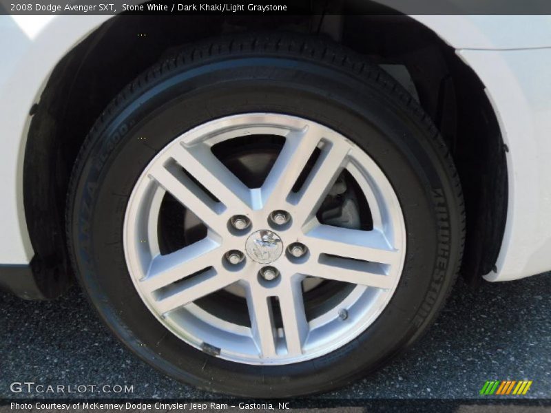 Stone White / Dark Khaki/Light Graystone 2008 Dodge Avenger SXT