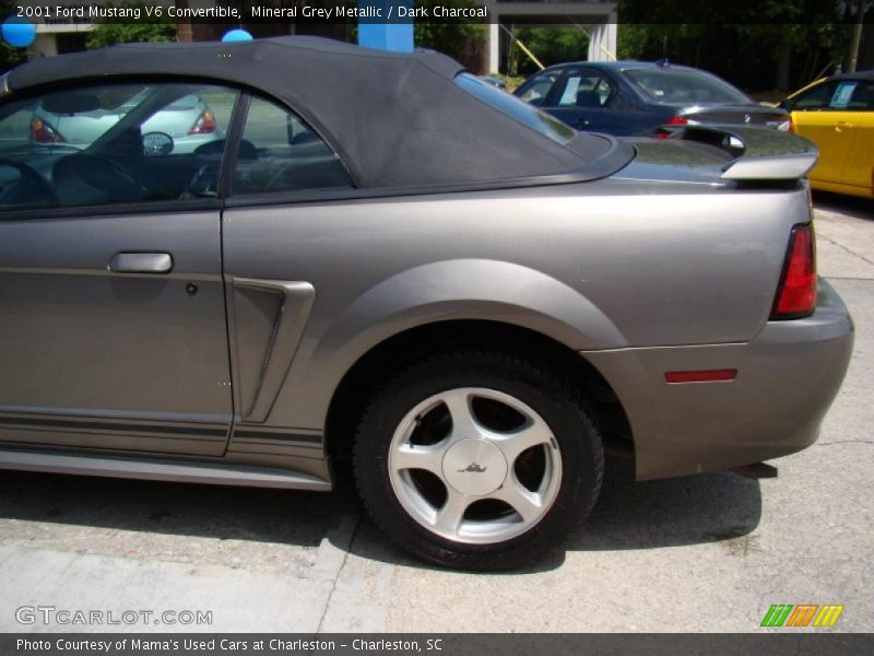 Mineral Grey Metallic / Dark Charcoal 2001 Ford Mustang V6 Convertible