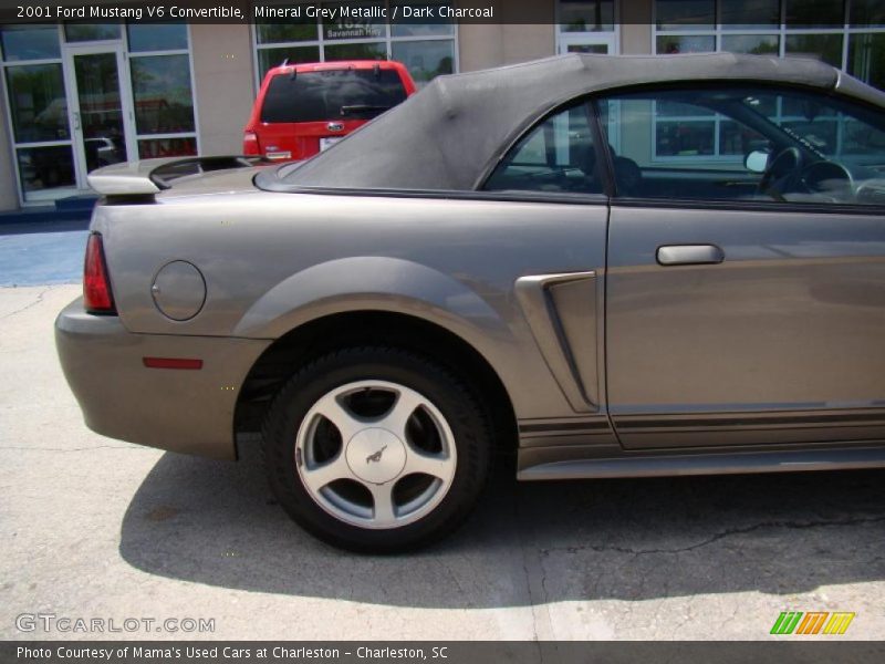Mineral Grey Metallic / Dark Charcoal 2001 Ford Mustang V6 Convertible