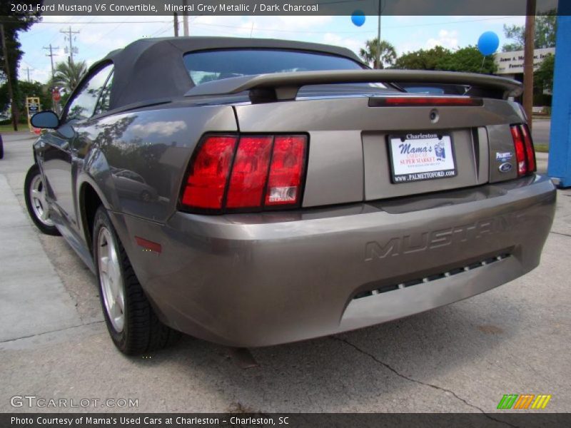 Mineral Grey Metallic / Dark Charcoal 2001 Ford Mustang V6 Convertible