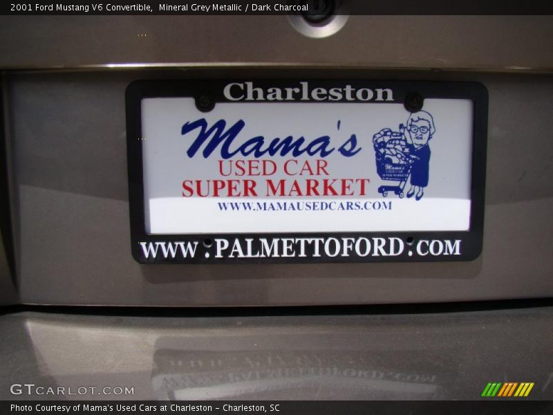 Mineral Grey Metallic / Dark Charcoal 2001 Ford Mustang V6 Convertible