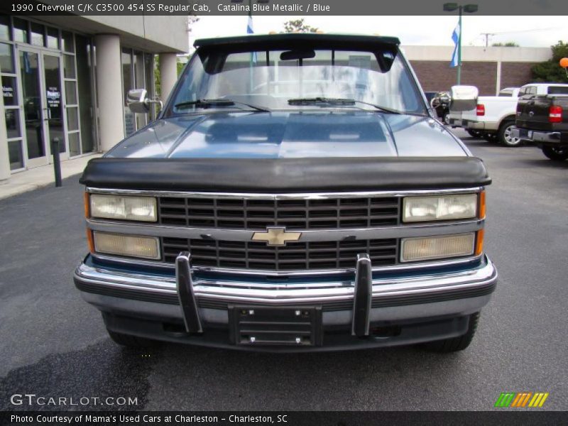 Catalina Blue Metallic / Blue 1990 Chevrolet C/K C3500 454 SS Regular Cab