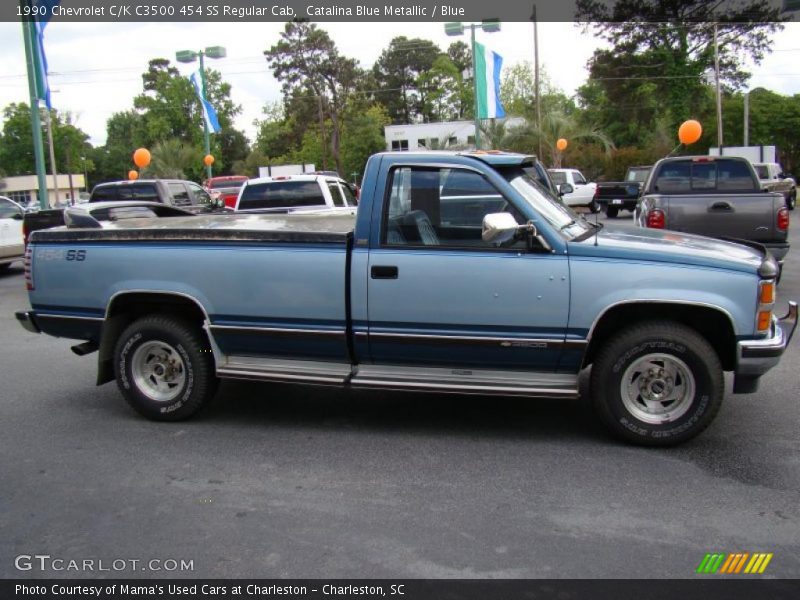 Catalina Blue Metallic / Blue 1990 Chevrolet C/K C3500 454 SS Regular Cab