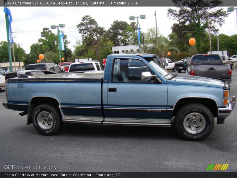 Catalina Blue Metallic / Blue 1990 Chevrolet C/K C3500 454 SS Regular Cab