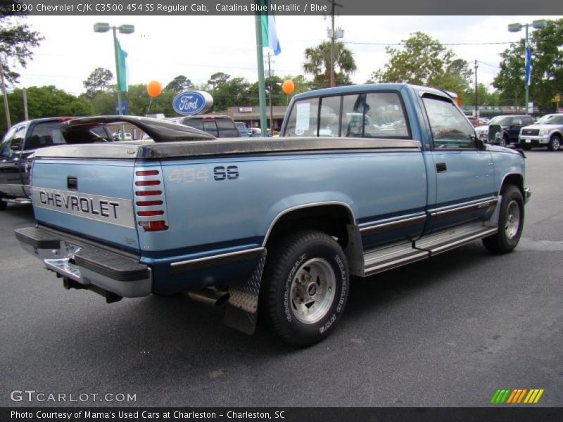 Catalina Blue Metallic / Blue 1990 Chevrolet C/K C3500 454 SS Regular Cab