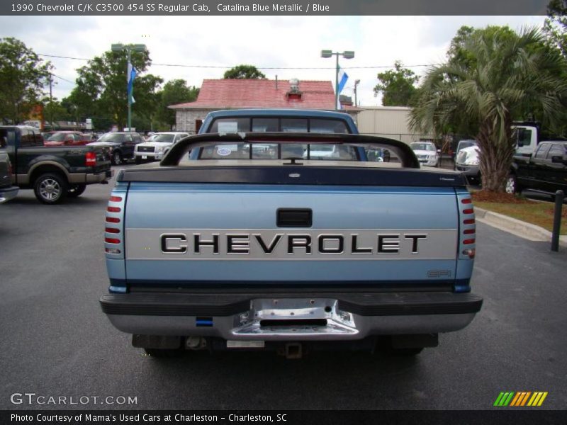 Catalina Blue Metallic / Blue 1990 Chevrolet C/K C3500 454 SS Regular Cab