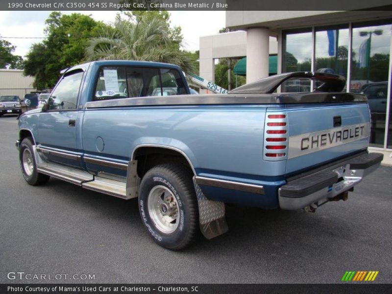 Catalina Blue Metallic / Blue 1990 Chevrolet C/K C3500 454 SS Regular Cab