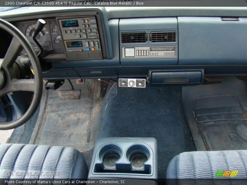Catalina Blue Metallic / Blue 1990 Chevrolet C/K C3500 454 SS Regular Cab