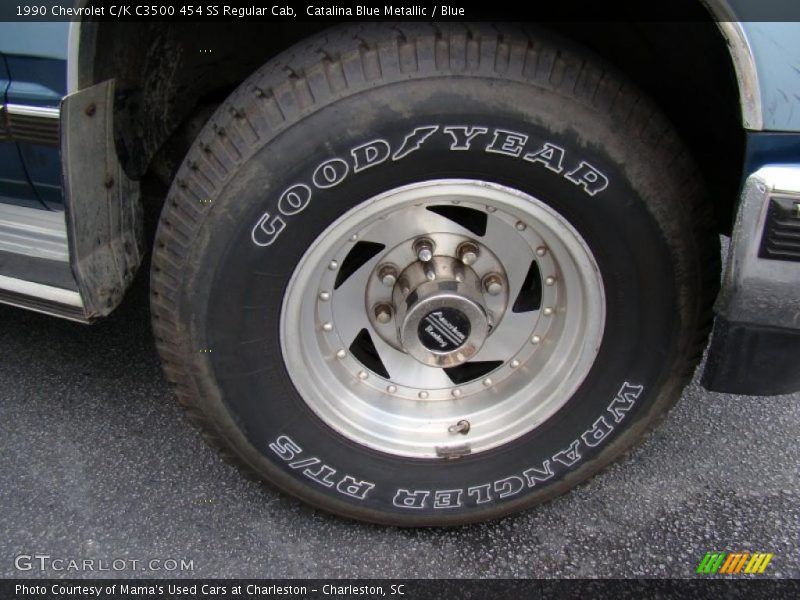 Catalina Blue Metallic / Blue 1990 Chevrolet C/K C3500 454 SS Regular Cab