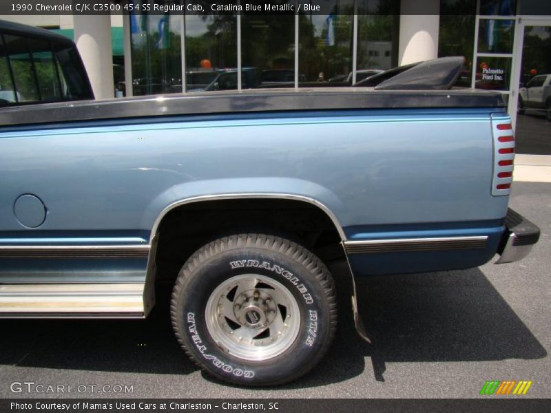Catalina Blue Metallic / Blue 1990 Chevrolet C/K C3500 454 SS Regular Cab
