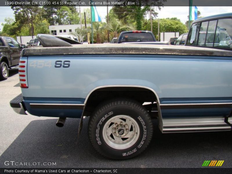 Catalina Blue Metallic / Blue 1990 Chevrolet C/K C3500 454 SS Regular Cab