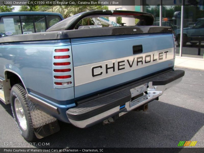 Catalina Blue Metallic / Blue 1990 Chevrolet C/K C3500 454 SS Regular Cab