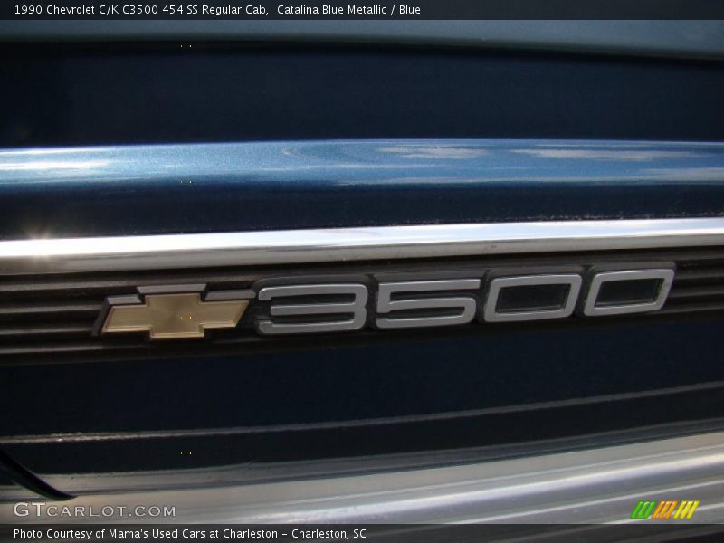 Catalina Blue Metallic / Blue 1990 Chevrolet C/K C3500 454 SS Regular Cab