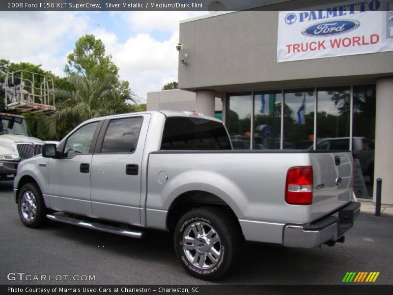Silver Metallic / Medium/Dark Flint 2008 Ford F150 XLT SuperCrew