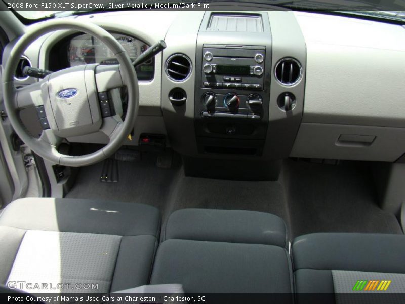 Silver Metallic / Medium/Dark Flint 2008 Ford F150 XLT SuperCrew