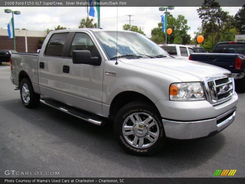 Silver Metallic / Medium/Dark Flint 2008 Ford F150 XLT SuperCrew