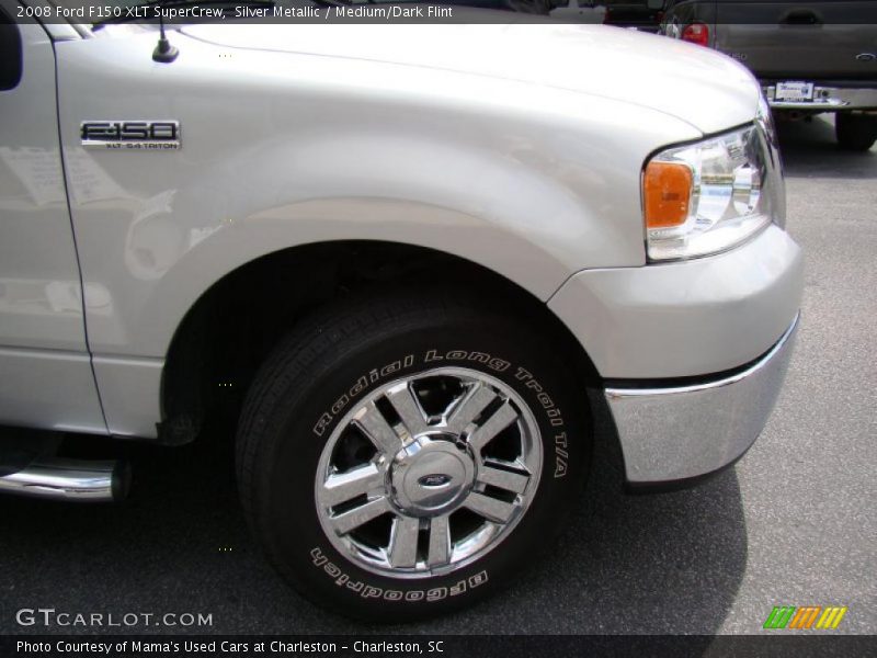 Silver Metallic / Medium/Dark Flint 2008 Ford F150 XLT SuperCrew