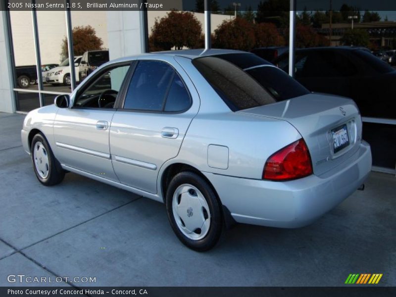 Brilliant Aluminum / Taupe 2005 Nissan Sentra 1.8 S
