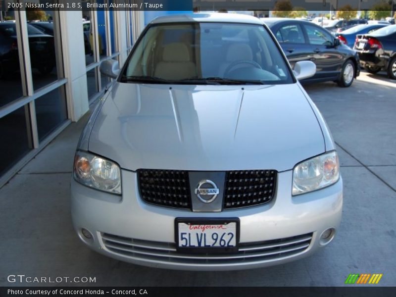 Brilliant Aluminum / Taupe 2005 Nissan Sentra 1.8 S