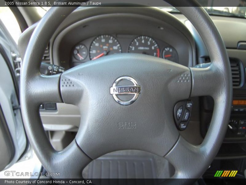 Brilliant Aluminum / Taupe 2005 Nissan Sentra 1.8 S