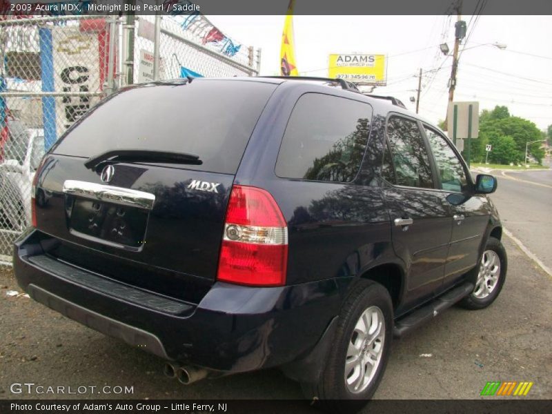 Midnight Blue Pearl / Saddle 2003 Acura MDX