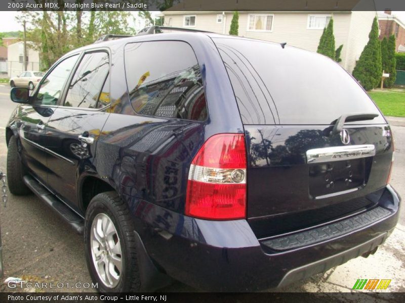 Midnight Blue Pearl / Saddle 2003 Acura MDX