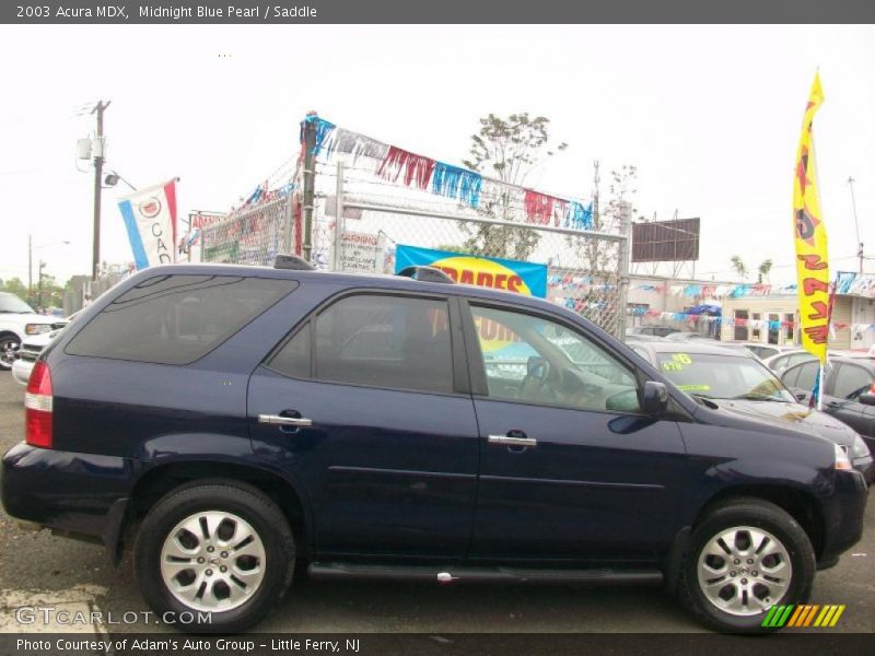 Midnight Blue Pearl / Saddle 2003 Acura MDX