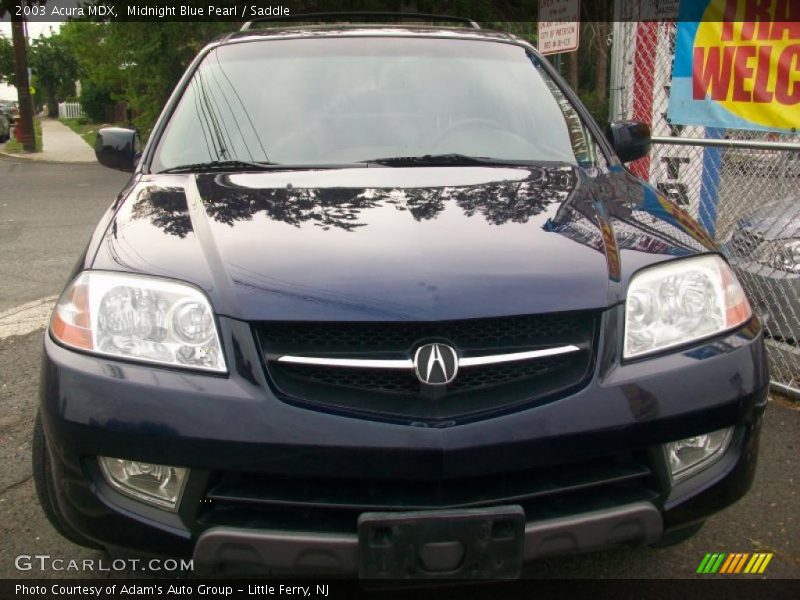 Midnight Blue Pearl / Saddle 2003 Acura MDX