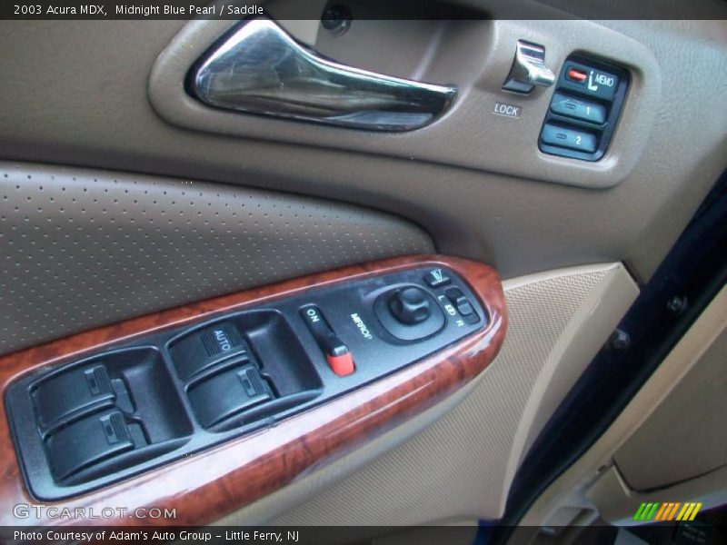 Midnight Blue Pearl / Saddle 2003 Acura MDX