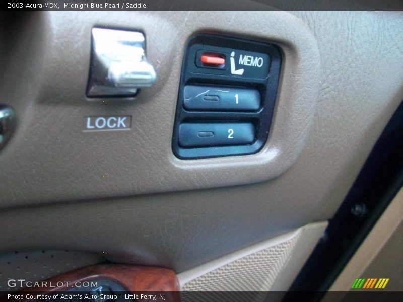 Midnight Blue Pearl / Saddle 2003 Acura MDX