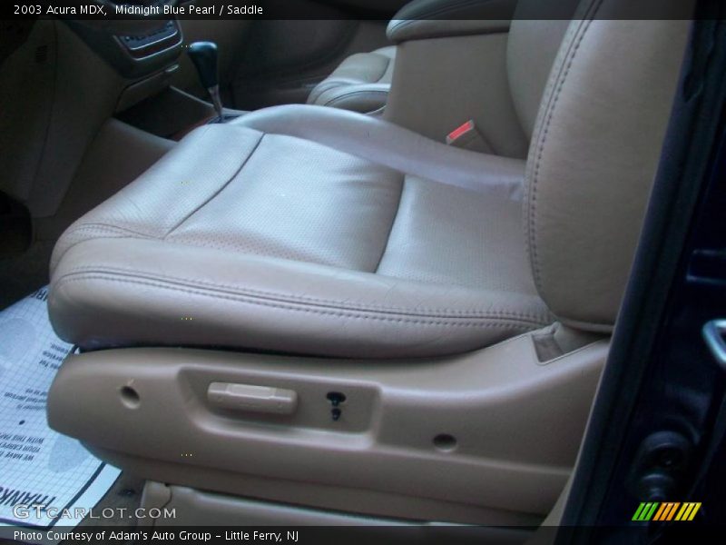 Midnight Blue Pearl / Saddle 2003 Acura MDX