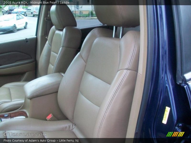 Midnight Blue Pearl / Saddle 2003 Acura MDX