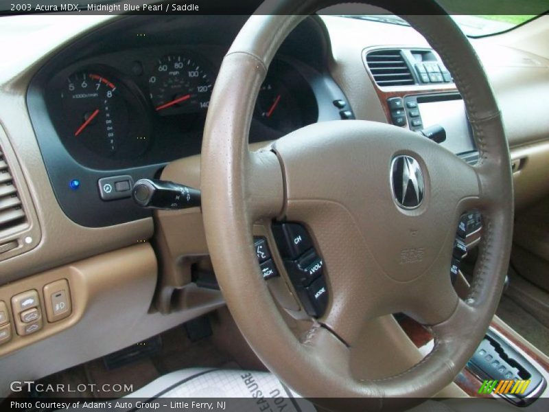 Midnight Blue Pearl / Saddle 2003 Acura MDX