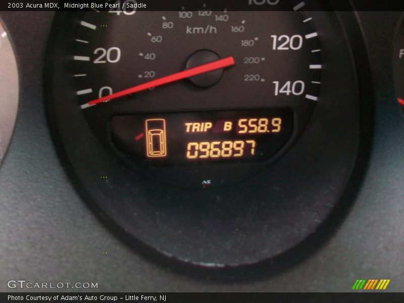 Midnight Blue Pearl / Saddle 2003 Acura MDX