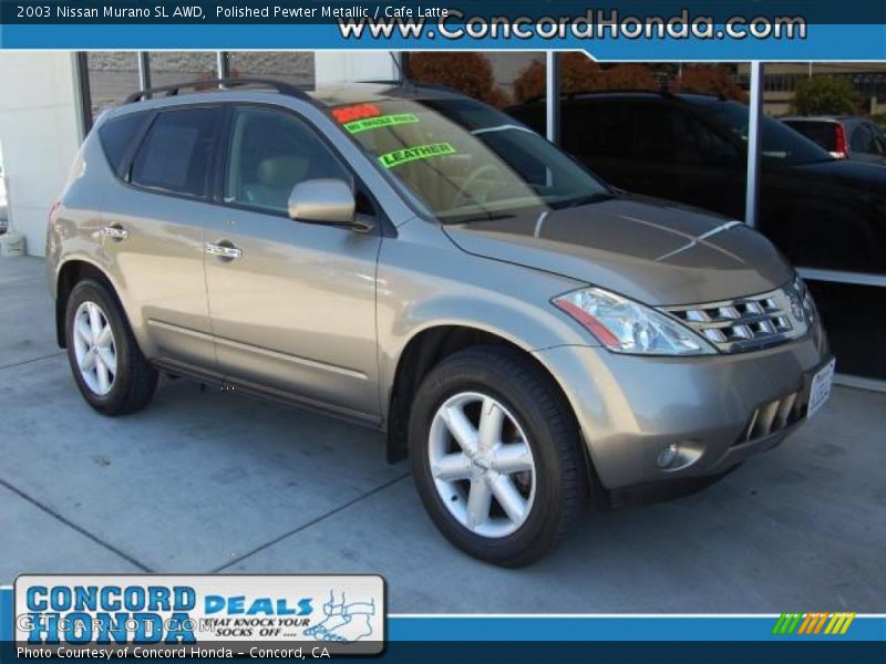 Polished Pewter Metallic / Cafe Latte 2003 Nissan Murano SL AWD