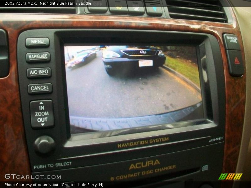 Midnight Blue Pearl / Saddle 2003 Acura MDX